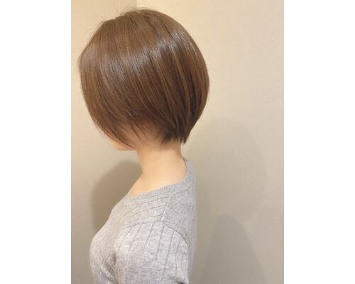 髪質改善縮毛矯正×丸みショート