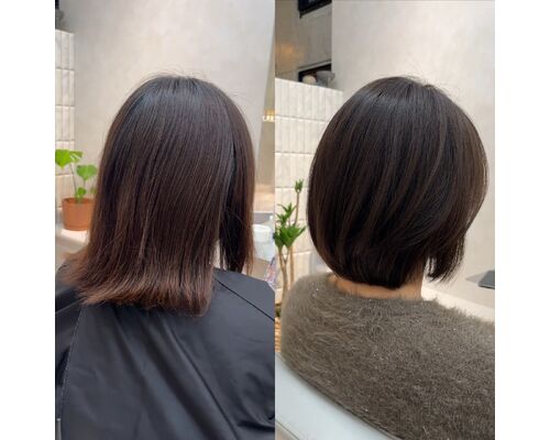 ボブにも縮毛矯正ありです