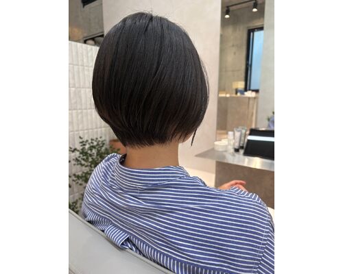 丸みのある縮毛矯正【ショートボブ】