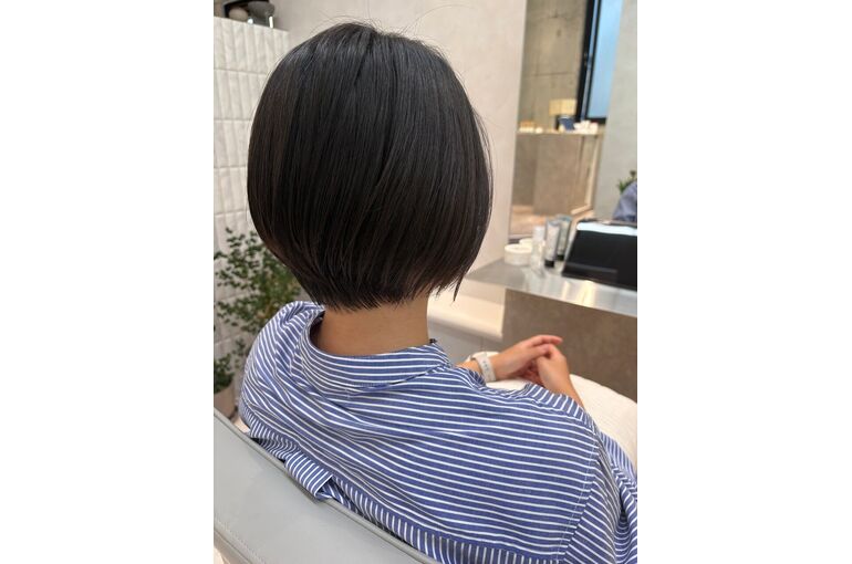 【ショート】似合わせカットで小顔に