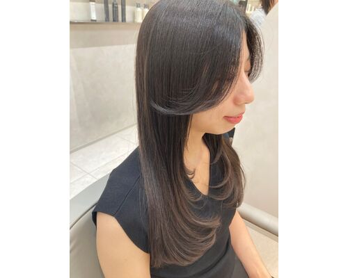 縮毛矯正×レイヤースタイル