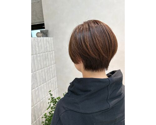 白髪ぼかし×髪質改善大人ショート