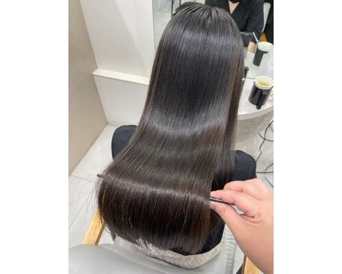 縮毛矯正後、メンテナンスカラーのリアルです！