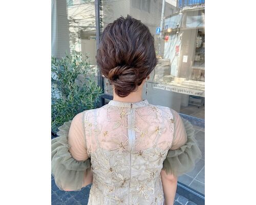 結婚式お呼ばれヘアアレンジ　(福島)