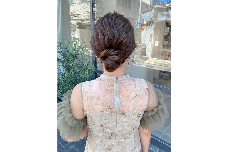 結婚式お呼ばれヘアアレンジ　(福島)
