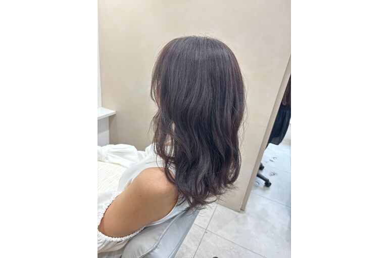 艶感、色落ちも綺麗なラベンダーカラー