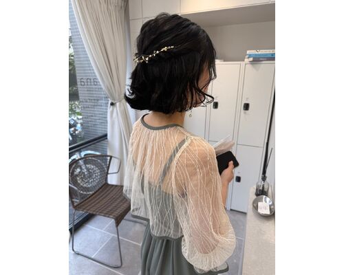 お呼ばれヘアセット　ボブver（梶原）