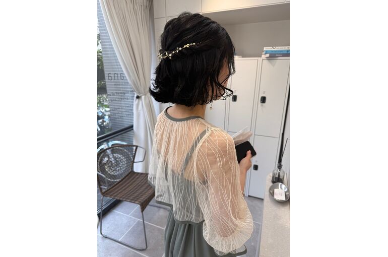 お呼ばれヘアセット　ボブver（梶原）