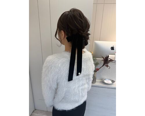 9時からヘアセット受付ています（梶原）