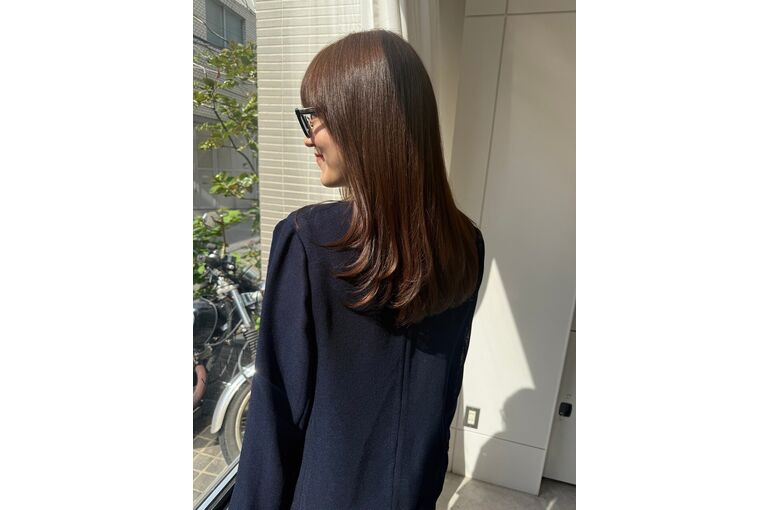 レイヤー×明るいベージュの組み合わせ（梶原）