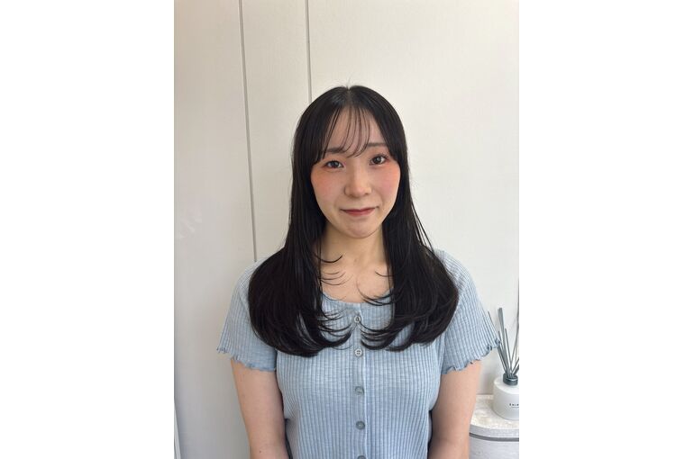 伸ばしかけでも可愛く♪顔周りレイヤー【松崎】