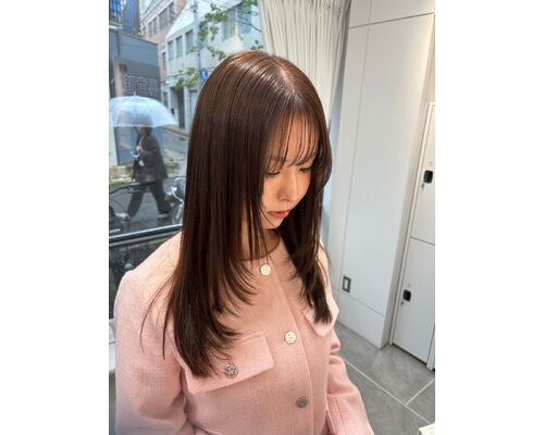 顔周りレイヤーで叶える小顔見えスタイル♪【松崎】