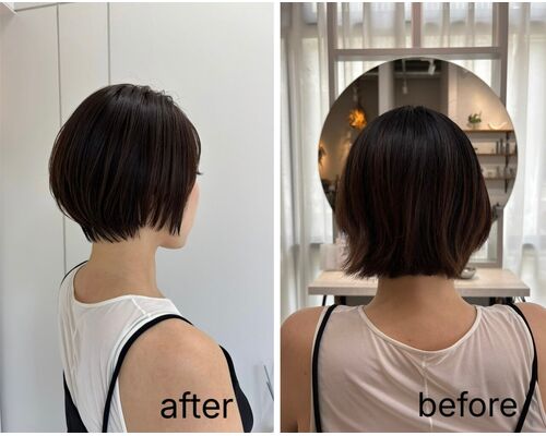 360度どこから見ても綺麗な大人ショートボブ【松崎】