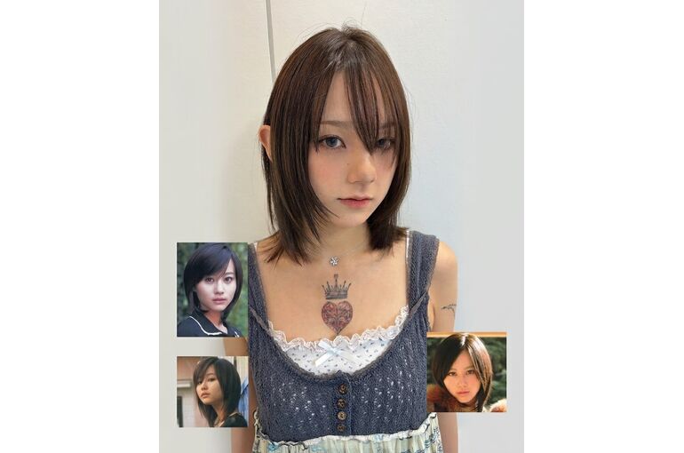 懐かしさのあるレイヤー×今っぽい顔まわり【松崎】